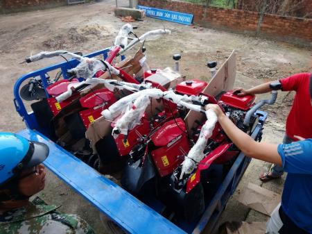 Máy lên luống 10HP Mitsubishi 