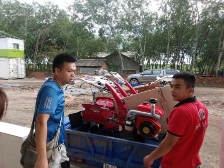 Máy lên luống 10HP Mitsubishi 